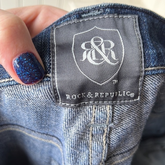 ROCK & REPUBLIC Henlee Relaxed Straight Jeans Size 34 - Picture 11 of 13